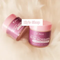 Crema facial con rosa mosqueta y ácido hialurónico 