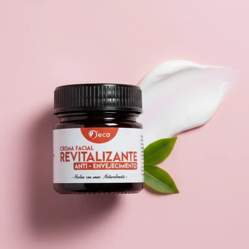 Crema facial revitalizante anti- envejecimiento
