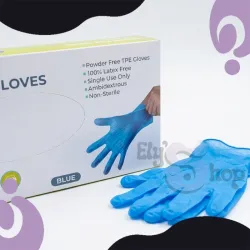 Guantes de TPE Azules