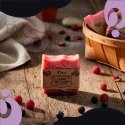 Jabón artesano Frutos del bosque
