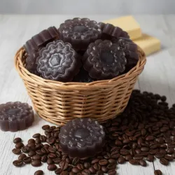 Jabon de chocolate y cafe en base de glicerina