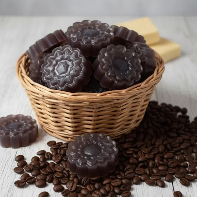 Jabon de chocolate y cafe en base de glicerina