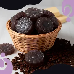 Jabón de chocolate y cafe en base de glicerina