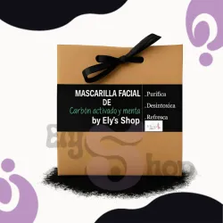 Mascarilla de carbón activado y menta 