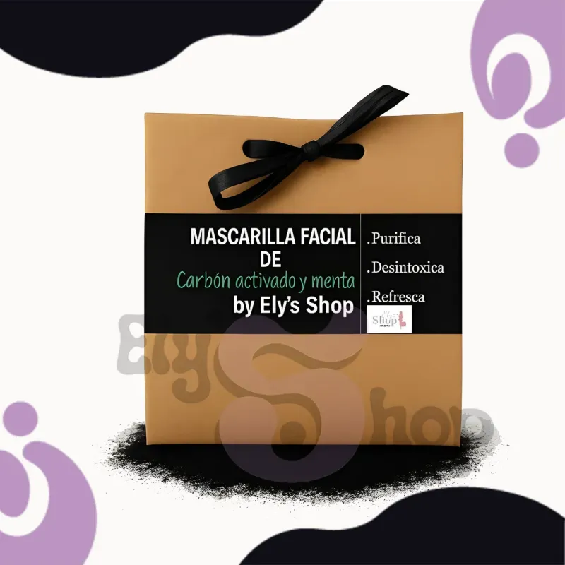 Mascarilla de carbón activado y menta