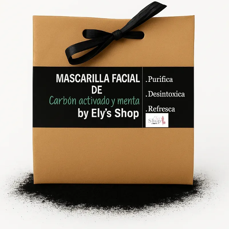 Mascarilla de carbón activado y menta 