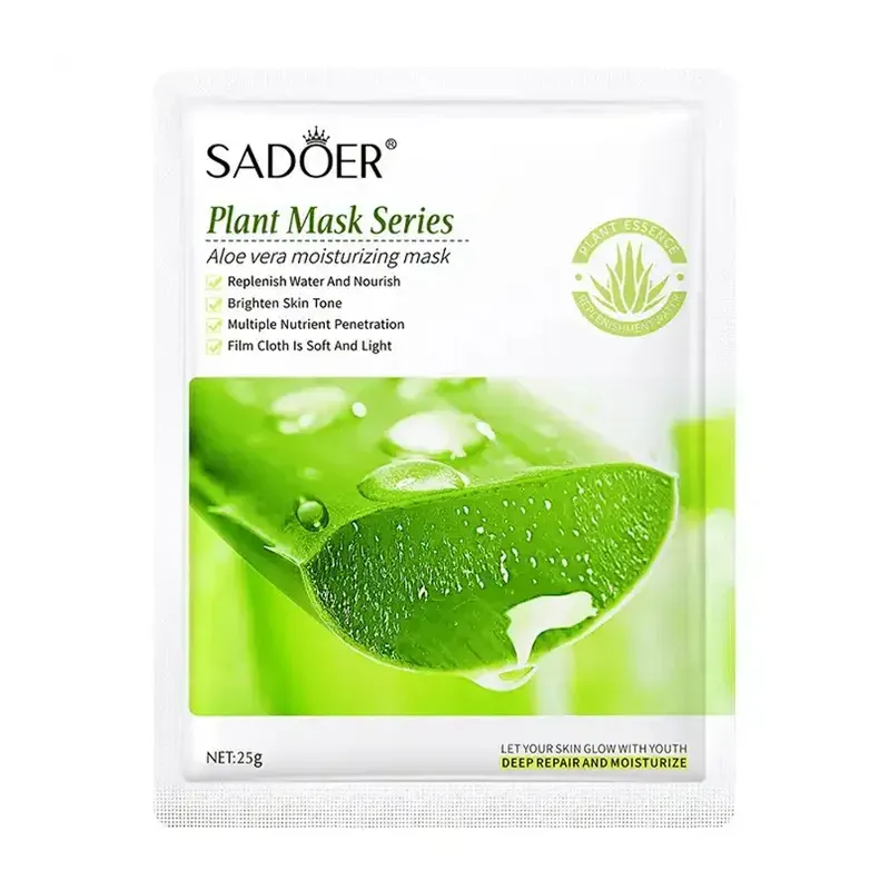 Mascarilla facial nutritiva Sadoer con extracto de aloe vera, 25g 