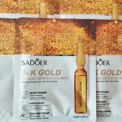 Mascarilla Sadoer con suero de oro 24k para la hidratación de la piel 25g