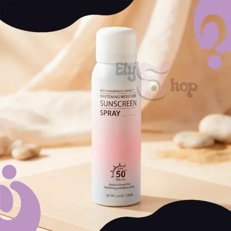 Protector Solar en Spray Aclarante con Extracto de Granada Roja (SPF 50+)