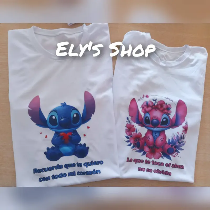 Pullover de pareja Lilo y Stitch con frase