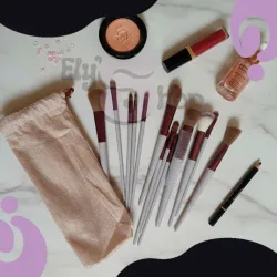Set de 12 brochas de maquillaje