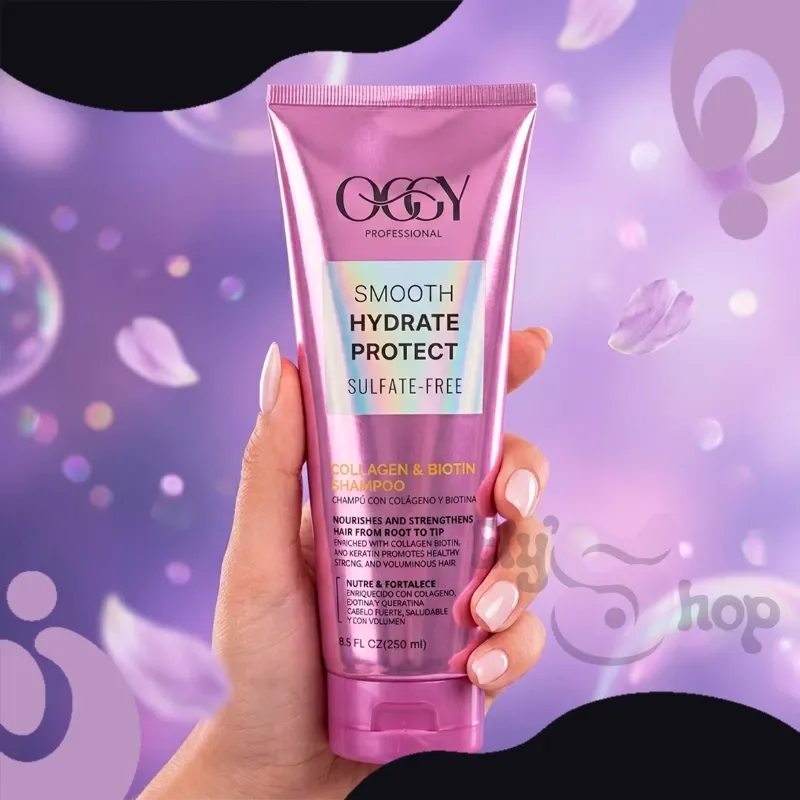 Shampoo Oggy con Colágeno y Biotina