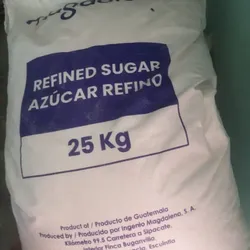 Sacos sellados  d azúcar blanca 25kg