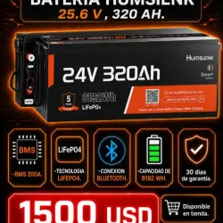 Batería de Litio HumSienk 25.6V 320Ah (8192Wh)
