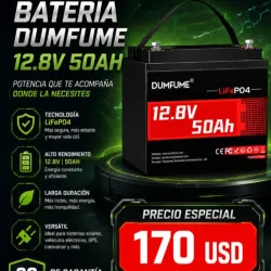 Bateria Dumfume 12V x 50 Ah