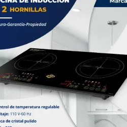 Cocina De Inducción De 2 Hornillas