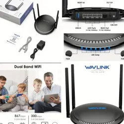 Enrutador WiFi WAVLINK AC1200