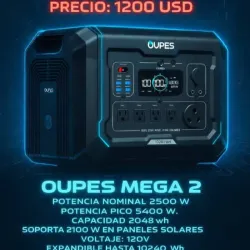 Estación de Energía Portátil OUPES MEGA 2 (2048Wh)