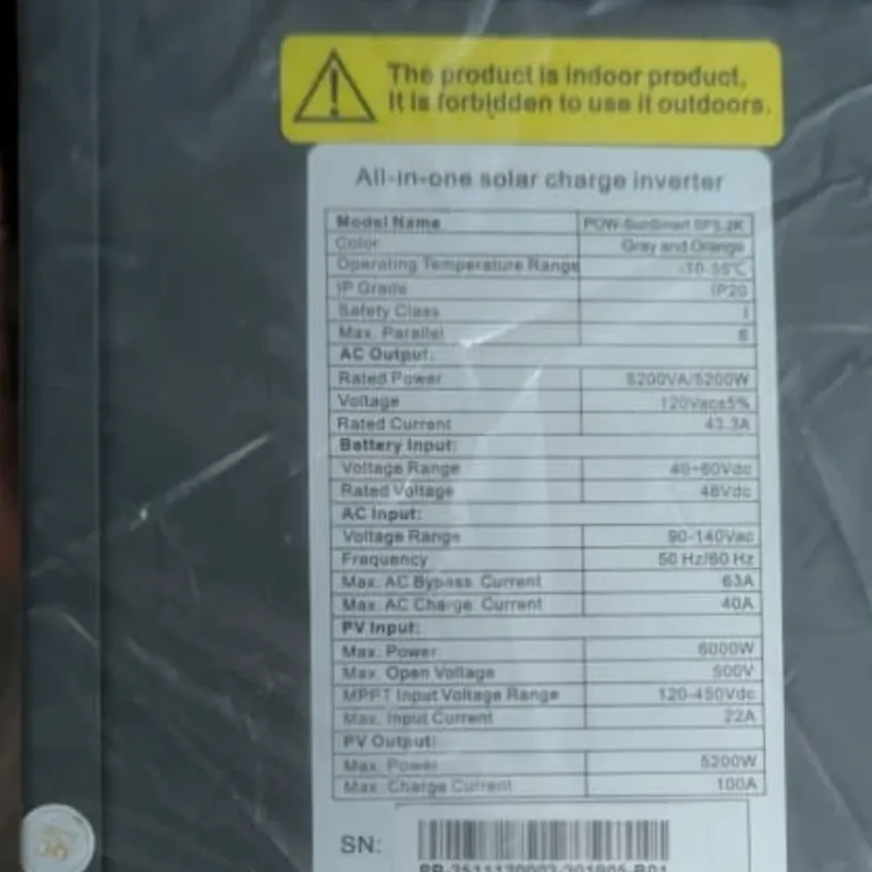 Inversor de onda sinusoidal 5000W powmr