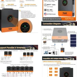 Inversor de onda sinusoidal 5000W powmr