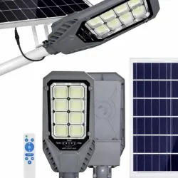 Lampara solar 800 W con Panel