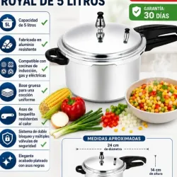 OLLA DE PRESIÓN ROYAL DE 5 LITROS