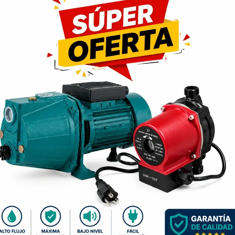 PRESURIZADOR + BOMBA DE AGUA AUTOCEBANTE BRAS-JET370 0.5HP