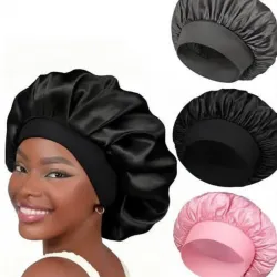 gorros de satín con banda