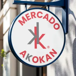 Caja de luz a dos caras en bandera