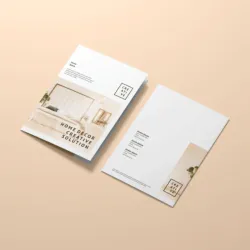 📑 Díptico Premium en Papel Cromado