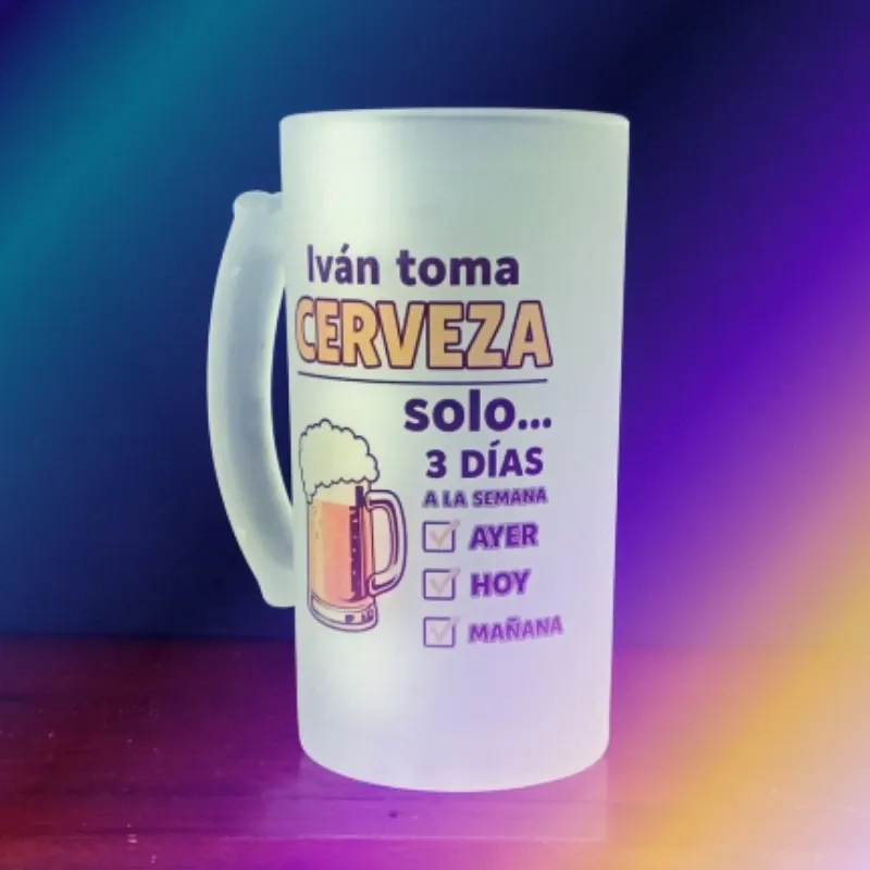 Jarra de Cristal Nevado Cervecera