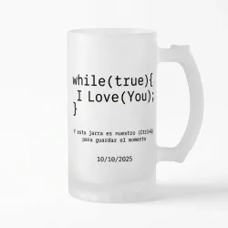 Jarra de Cristal Nevado Cervecera