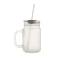 Jarras Mason Glaseadas 500 ml, Con tapa y absorbente