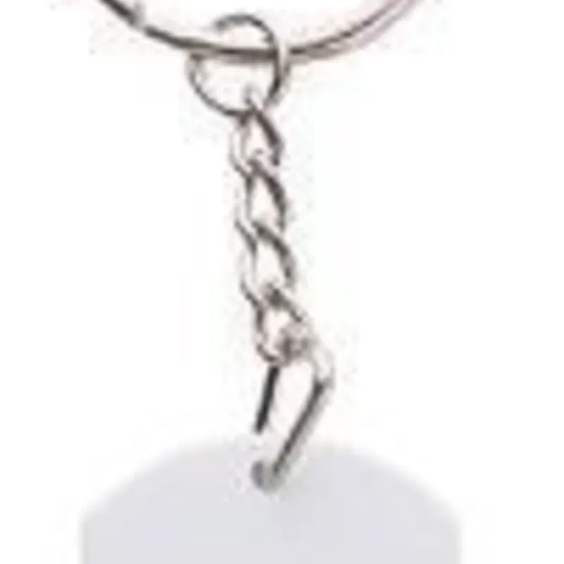 Llaveros de Acero Blanco Placa Militar