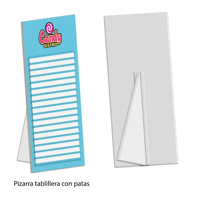 Pizarra tablillera con patas