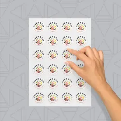 Pliego de Pegatina en Papel Adhesivo