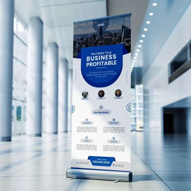 ROLL UP con LONA IMPRESA