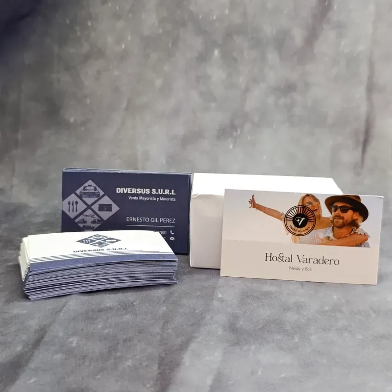 Tarjetas de Presentación Premium Cartulina Cromada