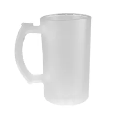 Tarro Cervecero 16oz 8x15cm de Vidrio (Nevado) 