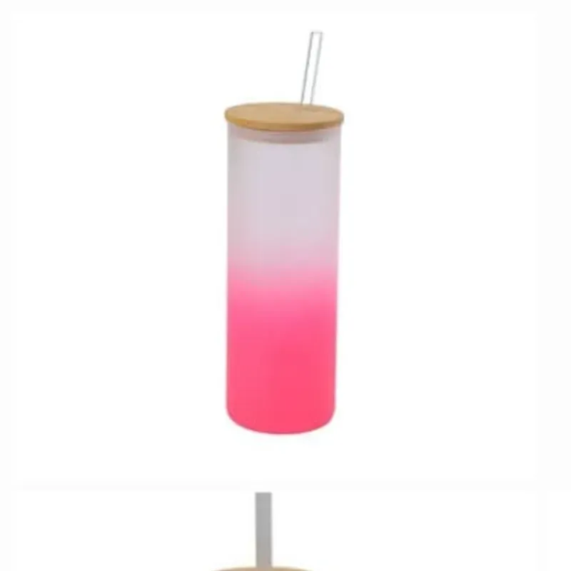 Vaso de Vidrio Glaseado con Base de Color