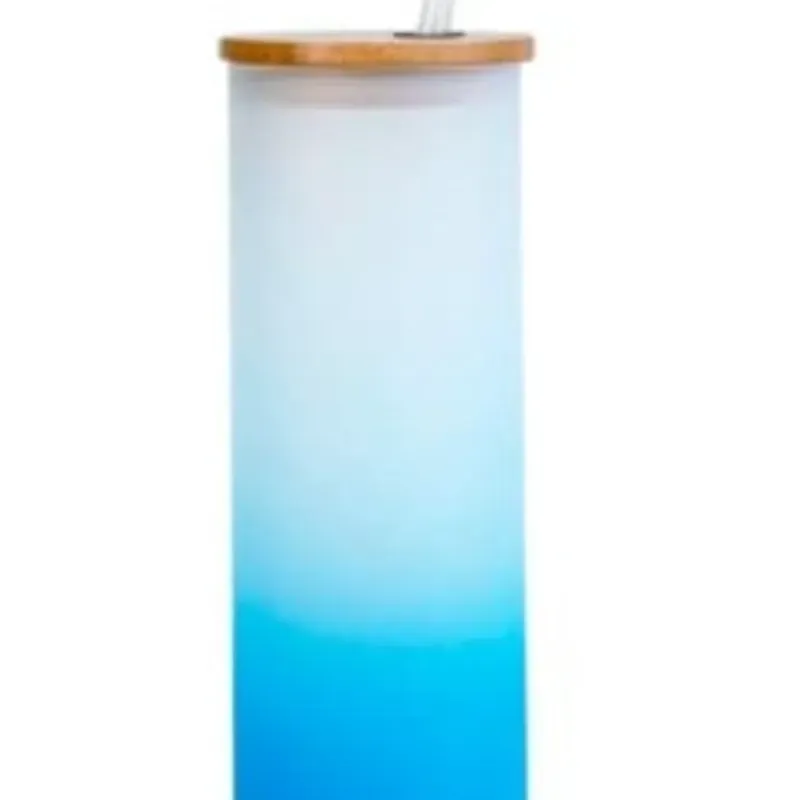 Vasos de vidrio Nevado con Tapa 