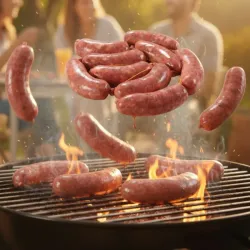 Chorizo de carne atado