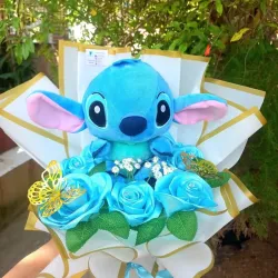 Stich con flores eternas 