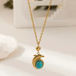 Cadena dorada de delfin 