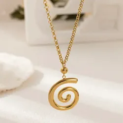 Cadena dorada de espiral