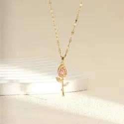 Cadena Tulipán Rosa