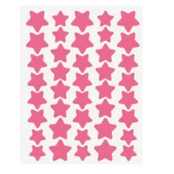 Parches de estrellas rosado