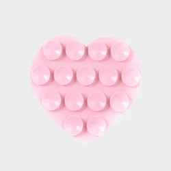 Ventosa de corazón rosado pastel 