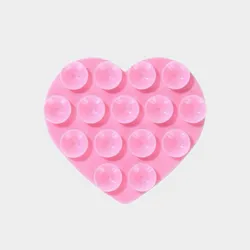 Ventosa de corazón rosado