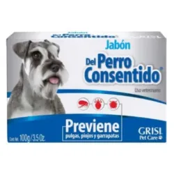 Jabón del Perro Consentido Antipulgas y Antigarrapatas (100 g)